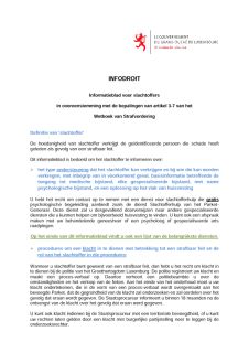INFODROIT - Informatieblad voor slachtoffers