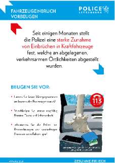 Fahrzeugeinbruch vorbeugen