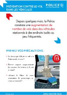 Campagne "Vols dans les véhicules"