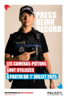 Affiche Caméras-piétons au sein de la Police