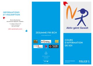 AKTIV GÉINT GEWALT – COURS D’AFFIRMATION DE SOI