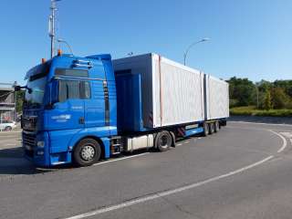 Lastwagenkontrolle auf der Autobahn A1