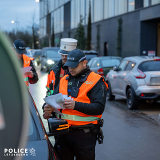 93 Verstöße bei großangelegten Verkehrskontrollen in Luxembourg-Stadt