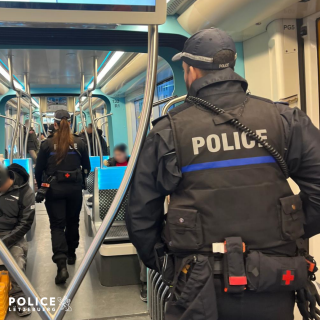 Kontrolle im öffentlichen Verkehr in Luxemburg-Stadt