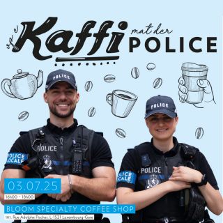 Première édition du « Op e Kaffi mat der Police » au sein du quartier Gare à Luxembourg