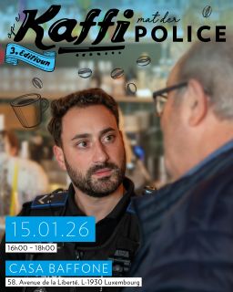 Troisième édition du « Op e Kaffi mat der Police » au sein du quartier Gare à Luxembourg