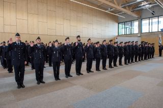 Serment spécial de 166 fonctionnaires-stagiaires policiers des groupes de traitement B1 et C1