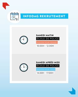 « Infodag Rekrutement » à l’École de Police