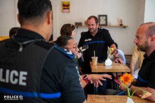 Première édition du « Op e Kaffi mat der Police » au sein du quartier Gare à Luxembourg