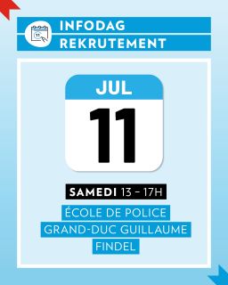 « Infodag Rekrutement » à l’École de Police