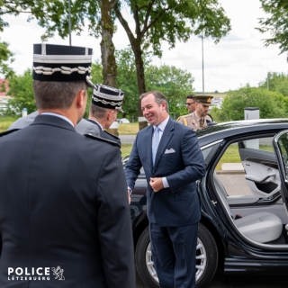Visite officielle de S.A.R. le Grand-Duc auprès de la Police